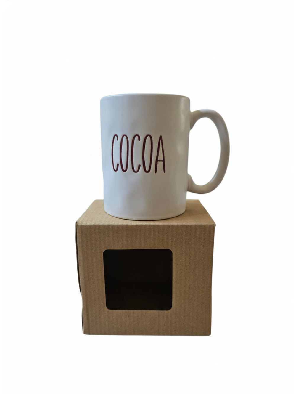 Koppers White Ceramic Cocoa Mug